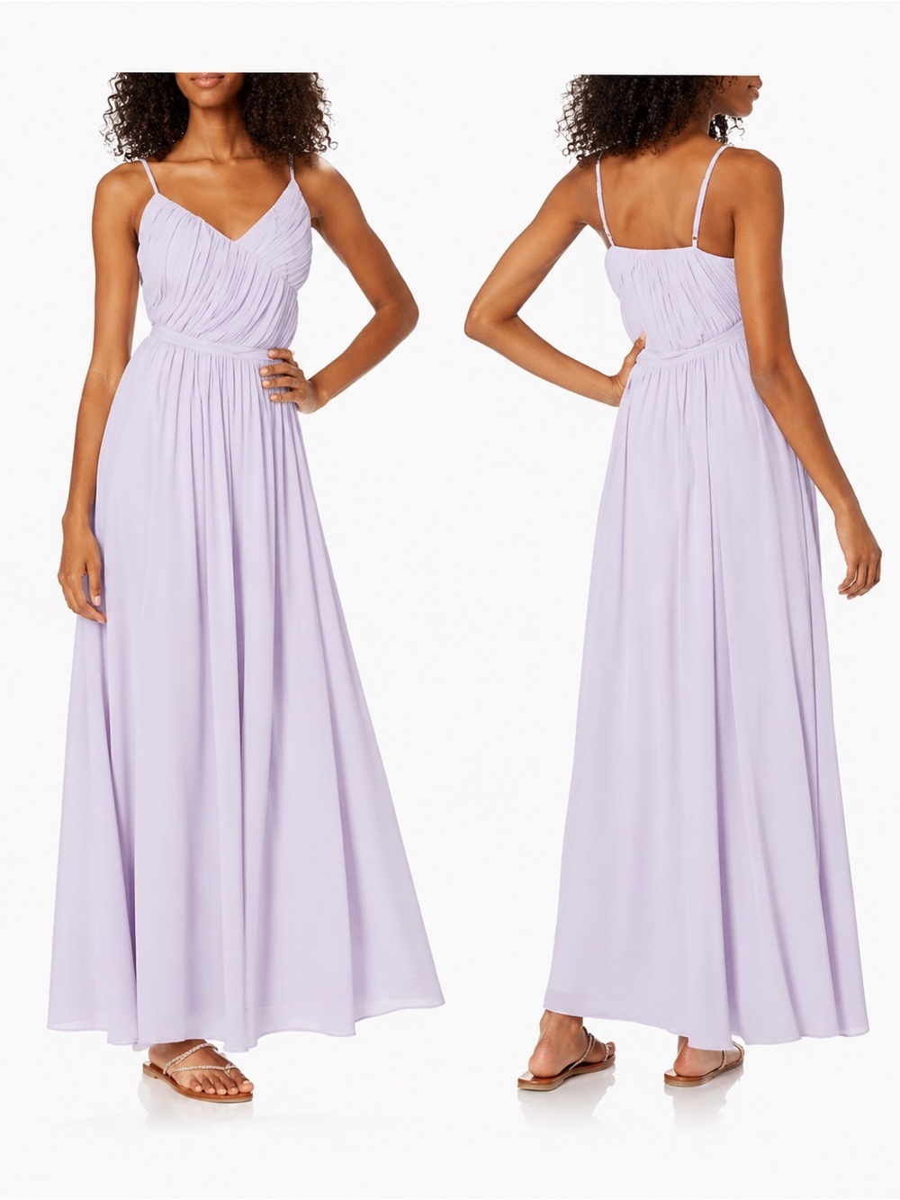 NWT Trina Turk Cherry Grove Lavender Purple Maxi Dress Size Large - Picture 2 of 12